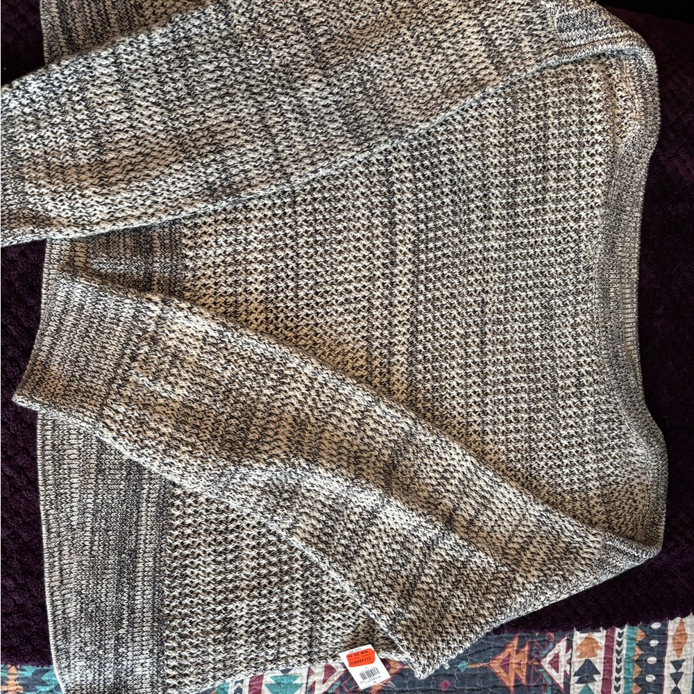Old Navy Gray Boatneck Knit Sweater